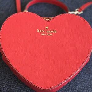 Kate Spade Red Heart-Shaped Bag
